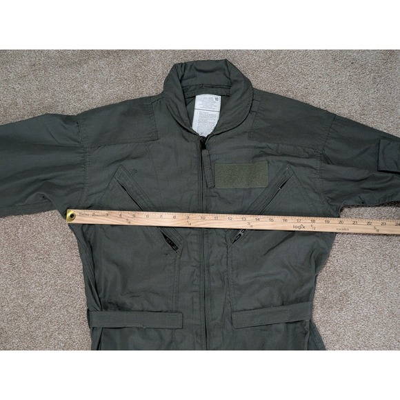 US Flyers Coveralls Men Sage Green FR Summer Size 40S 8415-01-043-8386 - Picture 7 of 13